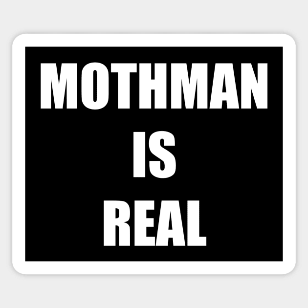 Mothman is Real Sticker by Nerdlight Shop